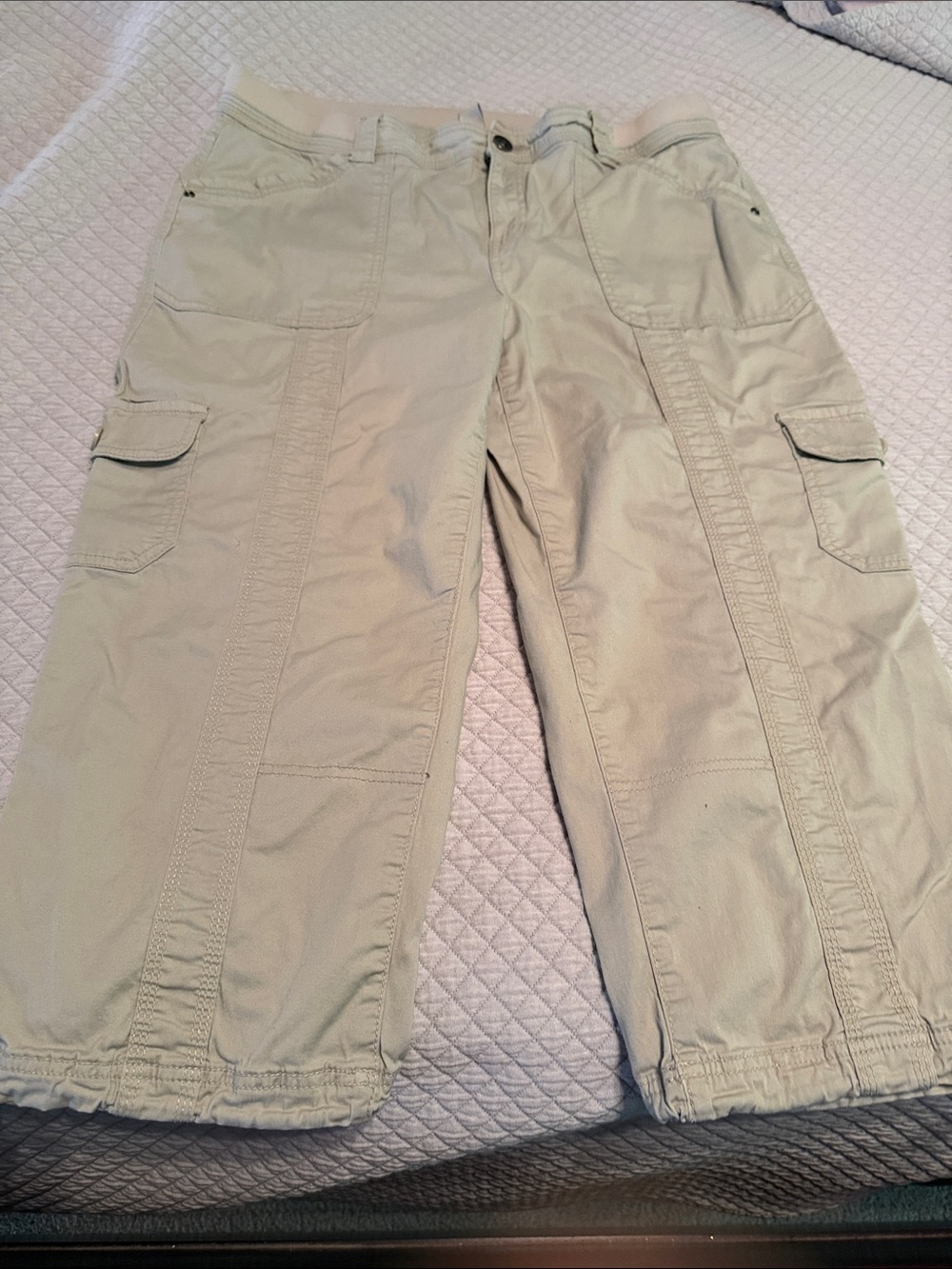 Style & Co. Men's Cargo Capris in Light Khaki